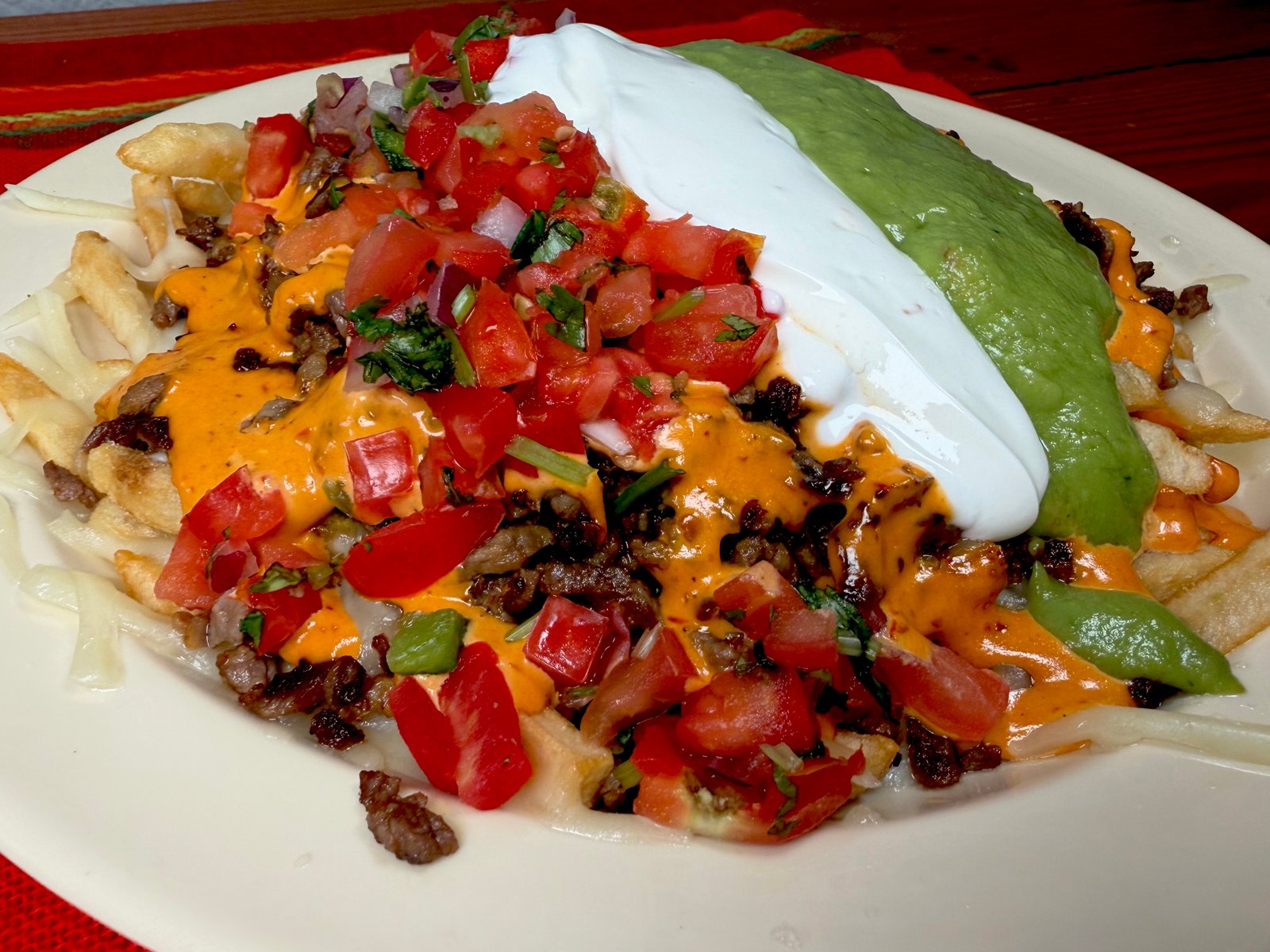 Asada Fries — authentic Mexican food at Los Periquitos Market and Taqueria Santa Cruz CA