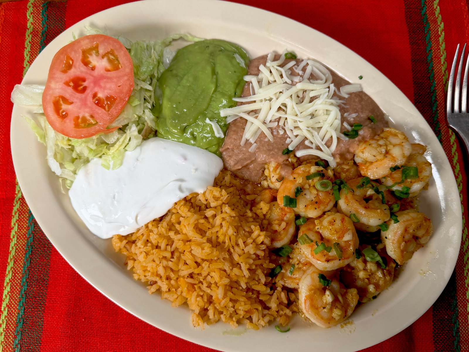 Camarones Al Mojo De Ajo Plate — authentic Mexican food at Los Periquitos Market and Taqueria Santa Cruz CA