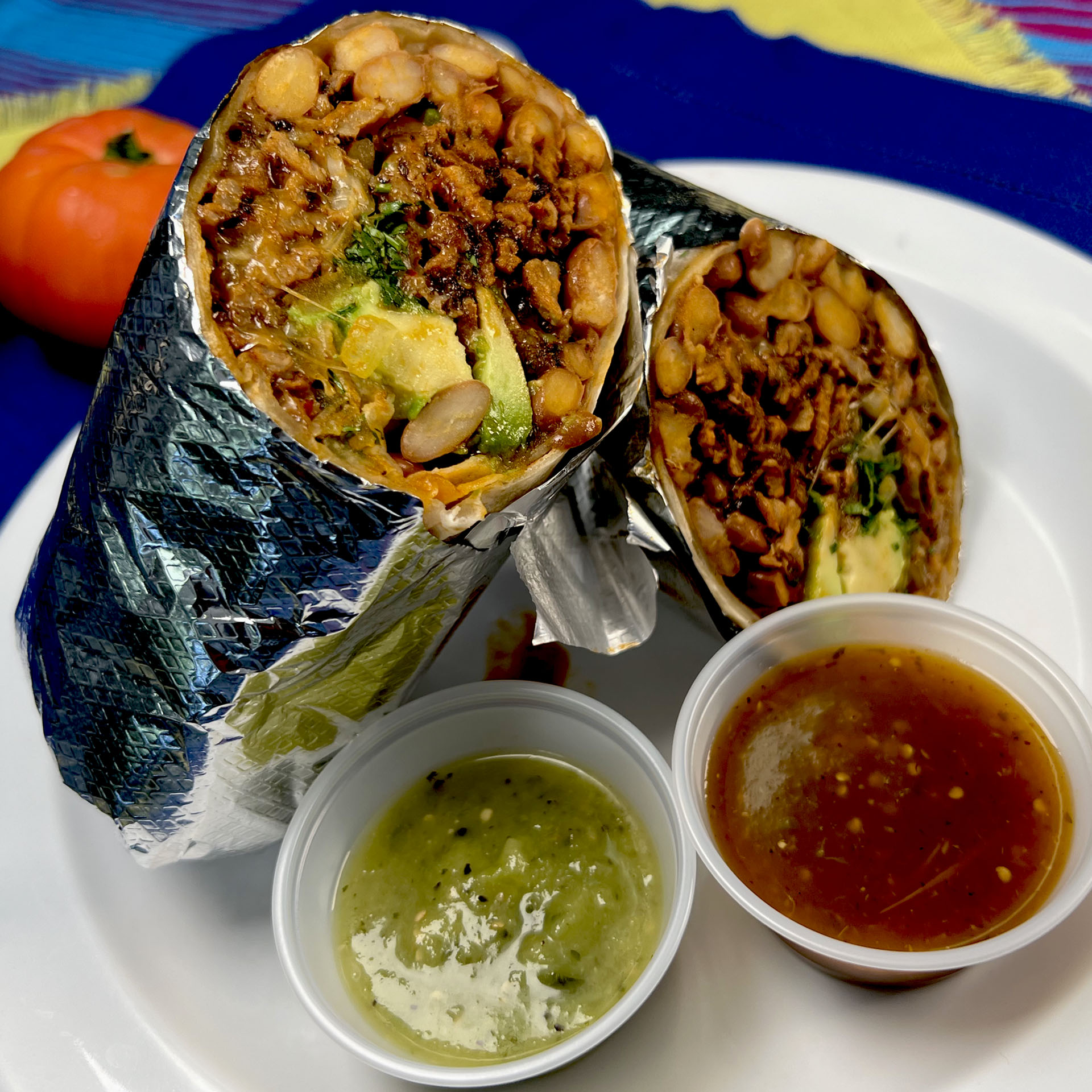 Periquito Burrito Plate